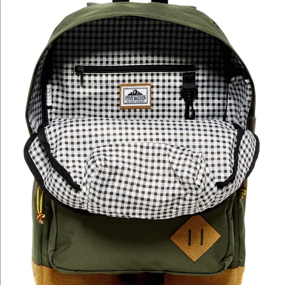 Steve Madden men’s Olive Backpack - Picture 2 of 3